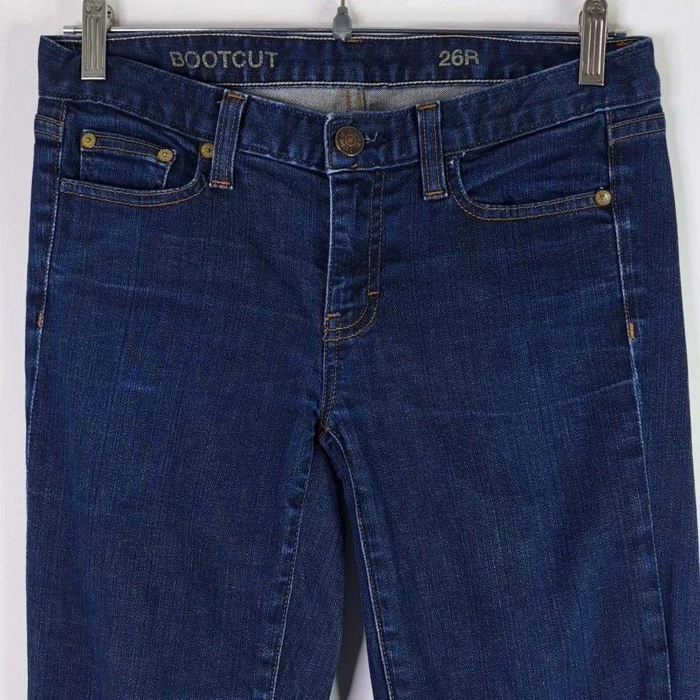 J. Crew Low Rise  Bootcut Blue Jeans Size 26R - Picture 7 of 16